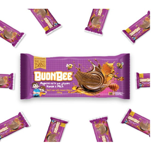 THE BEE BROS BUONBEE ΚΕΙΚ ΜΕ ΚΑΚΑΟ ΚΑΙ ΜΕΛΙ 250 ΓΡ